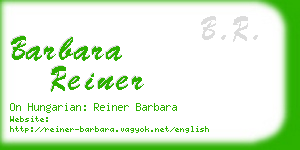 barbara reiner business card